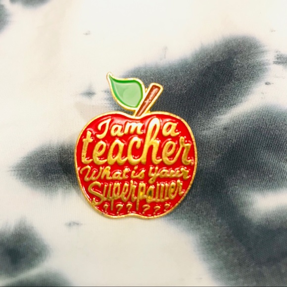 Iam A Teacher What Is Your Superpower Pin - Picture 1 of 3